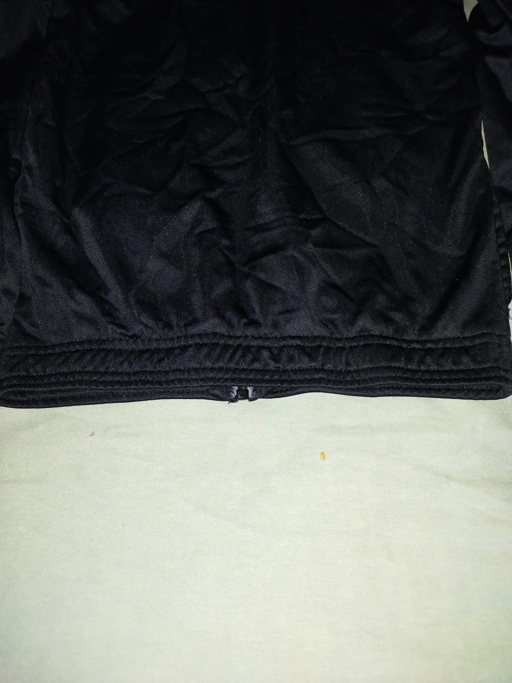 adidas Black Jacket with White Shoulder Stripes